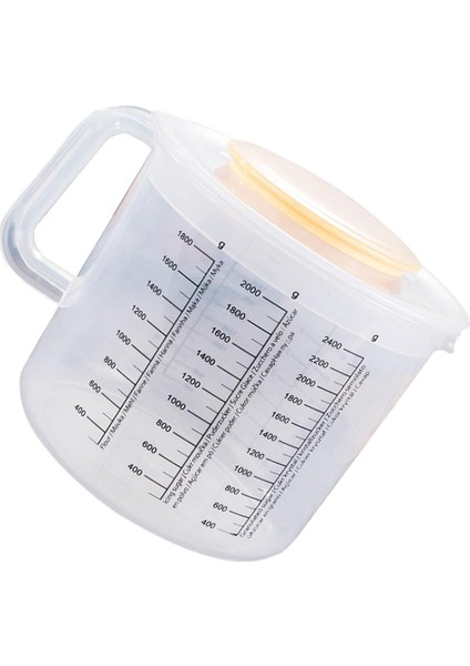 Beyaz Kapaklı Karıştırma Kasesi Espresso Bardağı Ölçme Potu Büyük Ölçekli Plastik Salata Pişirme Aracı (Yurt Dışından) indirimleri