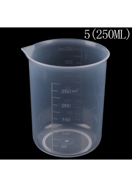250 ml 250/500/1000 ML/100 Ml/25 ml Plastik Ölçüm Kabı Sürahi Dökme Ağzı Yüzey Mutfak Alet Malzemeleri Dereceli Mutfakla Kaliteli Bardak (Yurt Dışından)