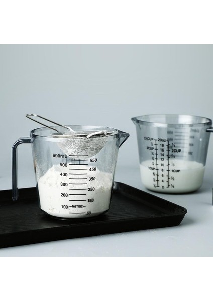 600ML Kalınlaşmak Plastik Ölçüm Kabı Ölçekli Drinkware Süt Ölçüsü Sıvı Bardak Sürahi Konteyner Pişirme Için Ölçme Aracı (Yurt Dışından) fiyatları