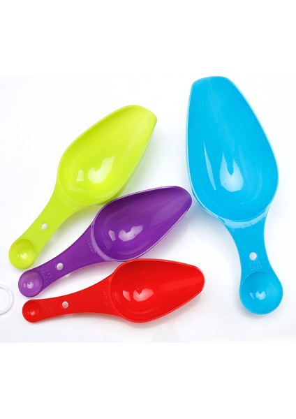 Çok 4 Adet Büyük Plastik Ölçme Bardak Ölçme Kaşık Seti Pişirme Çay Kaşığı Mutfak Aletleri (Yurt Dışından) modelleri