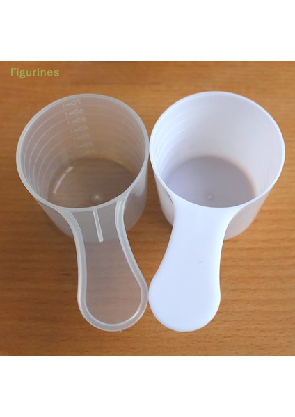 Beyaz 5 Adet 70 ml Plastik Ölçme Kabı Ölçekli Şeffaf Karıştırma Fincan Ölçme Kavanoz Konteyner Beher Mutfak Pişirme Aracı Fırın Diy (Yurt Dışından)