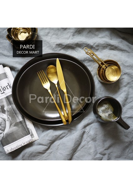 Altın Ölçüm Kaşığı Seti Paslanmaz Çelik Bardak Mutfak Ölçü Aletleri Pişirme Kahve Çay Kaşığı (Yurt Dışından) modelleri