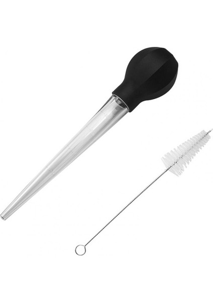 2 Adet 1 Takım Türkiye Baster Şırınga Büyük Gıda Sınıfı Temizleme Fırçası ile Barbekü Baster Şırınga Tüpü Pompası Mutfak Aracı (Yurt Dışından)