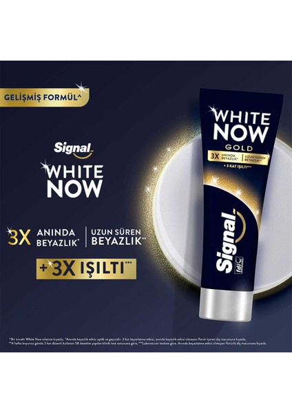 White Now Gold Diş Macunu 75ML + Signal Performans Diş Fırçası