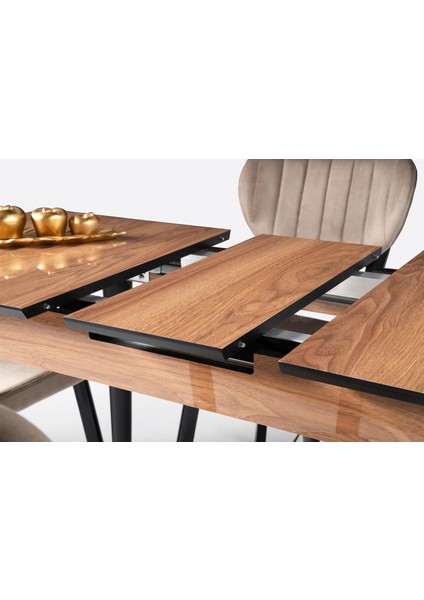 Melisa Star Mdf Açılır Mutfak Masa Takımı 60x100