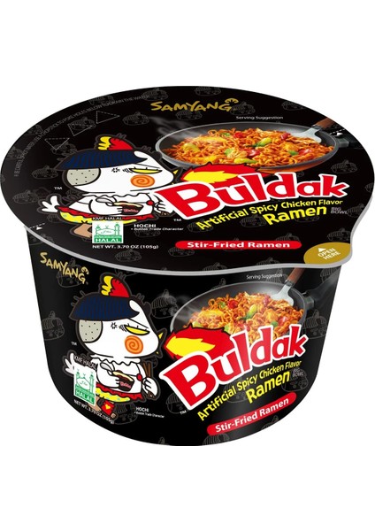Buldak Hot Chicken Flavour Ramen Bowl 105 gr