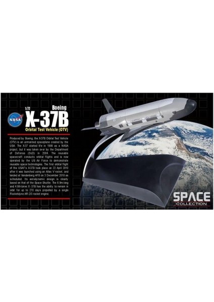 50377 1/72 Ölçek Boeing X-37B Orbital Test Aracı Plastik Model Kiti modelleri