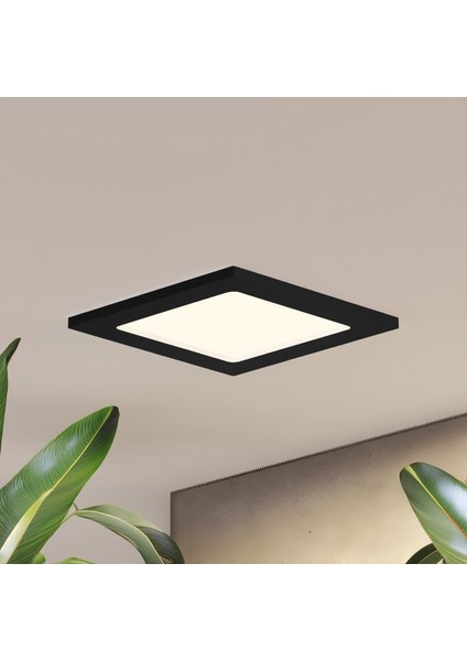MX-1030B - 6W 6500K Soğuk Beyaz | Siyah Kasa Sıva Altı Kare LED Panel
