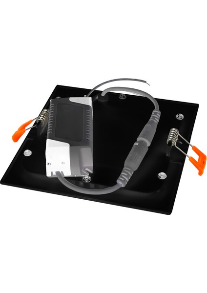 MX-1030B - 6W 6500K Soğuk Beyaz | Siyah Kasa Sıva Altı Kare LED Panel