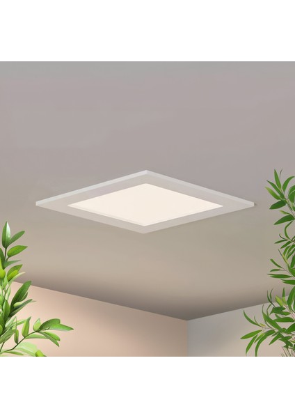 MX-1032B - 12W 6500K Soğuk Beyaz | Beyaz Kasa Sıva Altı Kare LED Panel
