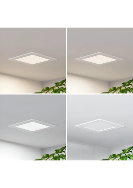 MX-1032B - 12W 6500K Soğuk Beyaz | Beyaz Kasa Sıva Altı Kare LED Panel indirimleri