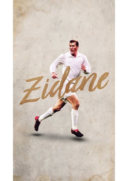 Zidane Tasarım Poster 30X42 cm Çerçevesiz