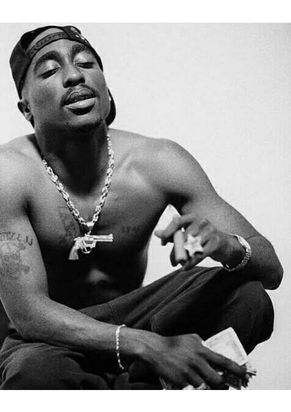 Tupac Shakur Tasarım 4K Poster 30X42 cm Çerçevesiz