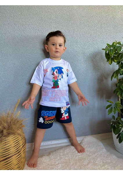 Snc Thruck Act1 Yazlık 2 Li Erkek Takım Beyaz-Lacivert