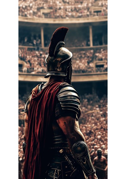 Roma Gladyatör Tasarım Duvar Poster 30X42 cm Çerçevesiz