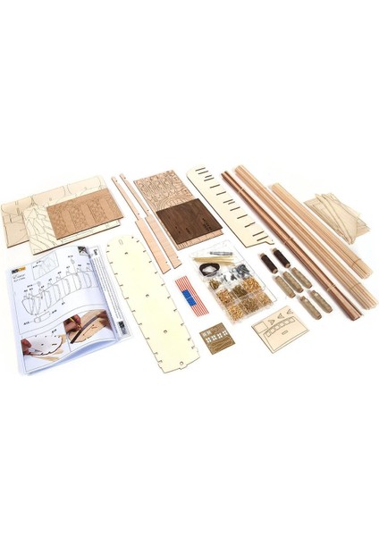 12006 1/60 Ölçek, Essex Yelkenli Tekne Ahşap Model Kiti fırsatları