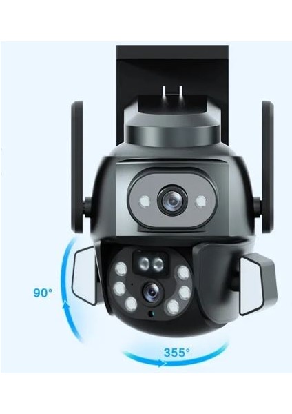 Avenır Kamera AV-M23 4mp 2X2MP Çift Lens Wı-Fı Ptz Kızıl Ötesi Gecegörüşlü Onvıf Dış Mekan Pır