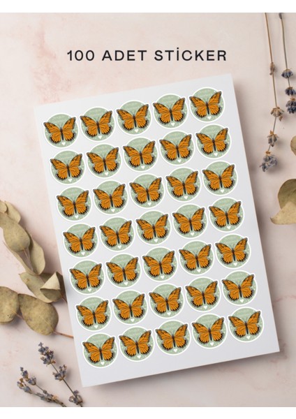 100 Adet Teşekkür Ederiz Stickers Paketleme Kargo Çıkartma PYT0KSTK153