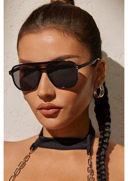 Mod Pilot Siyah Kadın Güneş Gözlüğü