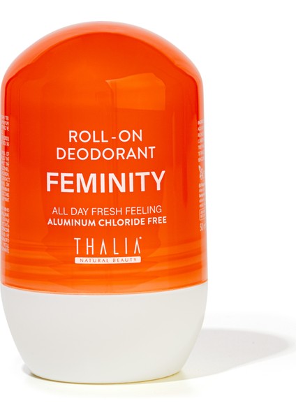 Feminity Alüminyum Içermeyen Doğal Roll-On Women 50ML