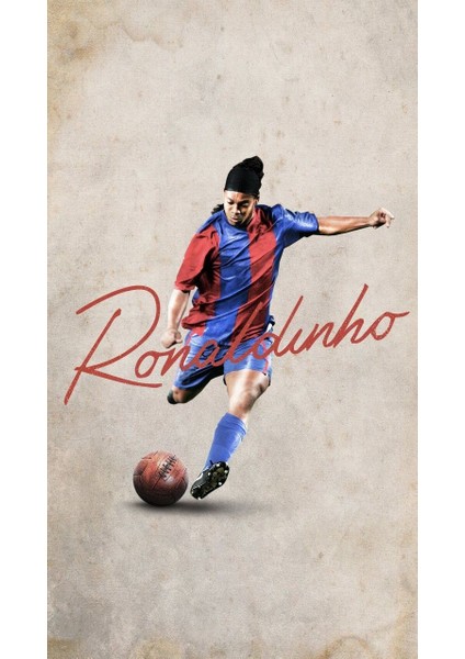 Ronaldinho Tasarım Duvar Poster 30X42 cm Çerçevesiz