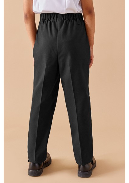 Kız Çocuk Beli Lastikli Esnek Rahat Kalıp Yüksek Bel Okul Pantolonu fiyatları