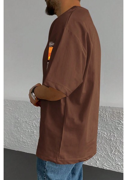 Only Trendwear Erkek Beach Baskılı Oversize Tshirt fiyatları