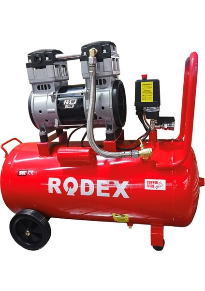 Rdx Süper Hızlı Dolum Gerçek 50 Litre 1.5 Hp Sessiz Yağsız Hava Kompresörü