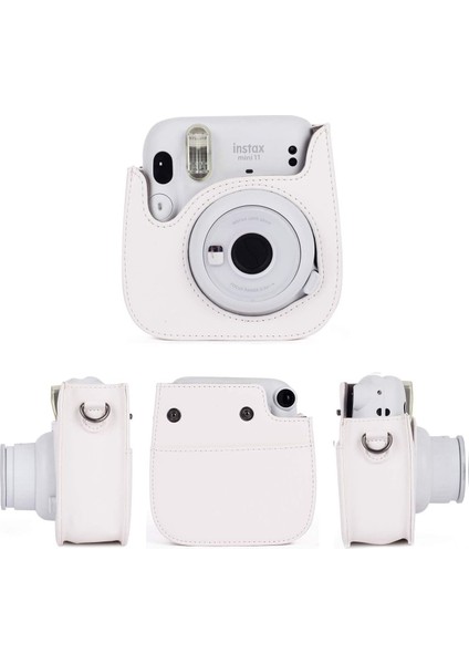 Xinqi Trading Fujifilm Instax Mini 11 Için Kamera Kılıfı Cep Omuz Askısı ile Pu Deri Çanta (Yurt Dışından)