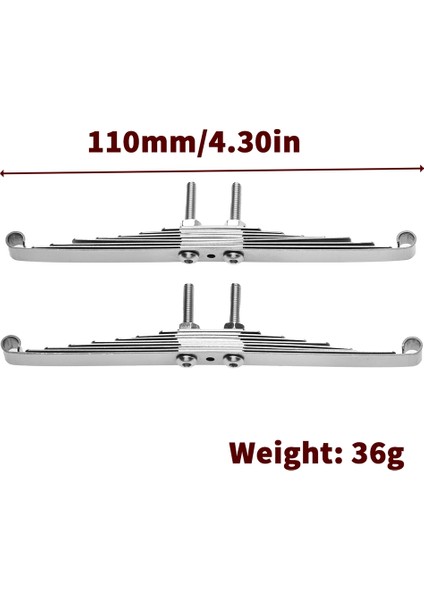 1 Çift Ön Süspansiyon Çelik Yaprak Yay Askı Pabuçları Seti 1/14 Tamiya Traktör Römork Kamyon Rc Araba Yükseltme Parçaları, C (Yurt Dışından)