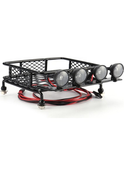 Metal 115X107MM Bagaj Taşıyıcı Tavan Portbagajı Spot ile Tamiya CC01 CR01 RC4WD D90 Eksenel SCX10 1/10 Rc Paletli Araba (Yurt Dışından) modelleri
