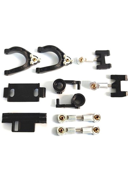 Metal Direksiyon Kupası Üst Alt Salıncak Kolu Koltuk Direksiyon Kaydırıcı Dönüm Bloğu Wpl D12 D42 1/10 Rc Araba Yükseltme Parçaları, 2 (Yurt Dışından)