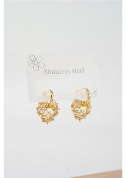 Kadın Vip Seri Özel Tasarım Baget Zirkon Taşlı Küpe Seti fiyatları