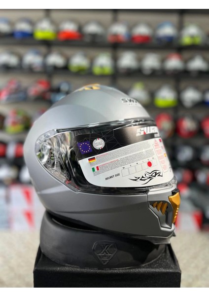 Sw 865 Gri Full Face Motosiklet Kaskı