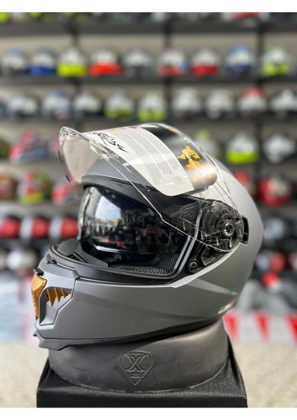 Sw 865 Gri Full Face Motosiklet Kaskı