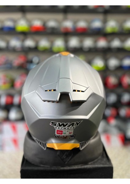 Sw 865 Gri Full Face Motosiklet Kaskı