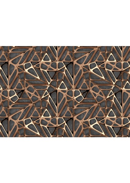 Geometrik Temalı Tek Parça Duvar Kağıdı