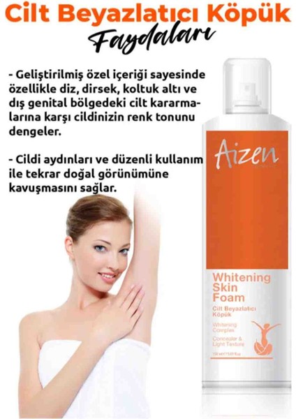 Whitening Skin Foam 3'lü Paket - Cilt Beyazlatmaya Yardımcı Köpük