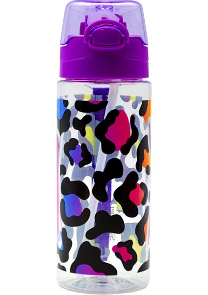 Slazanger Lisanslı Pipetli Plastik Matara 500 ml Mor 24464