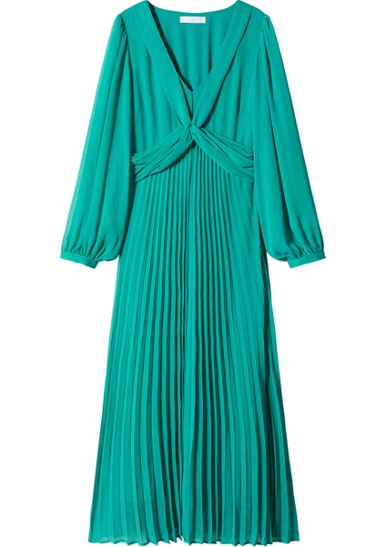 Pileli Detaylı Elbise modelleri