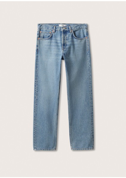 Düz Düşük Bel Jean