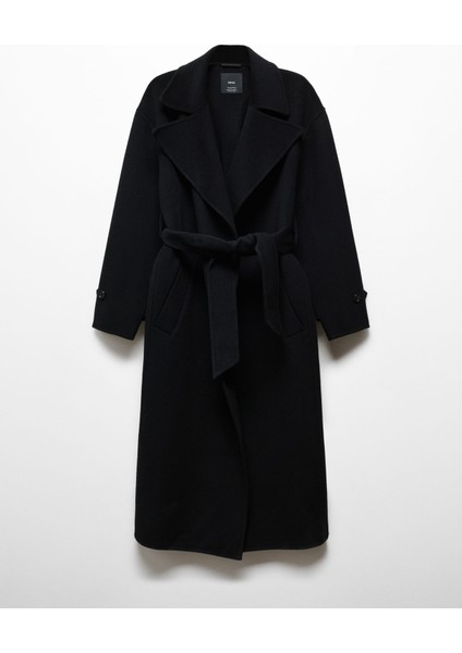 Kemerli Yün Palto indirimleri