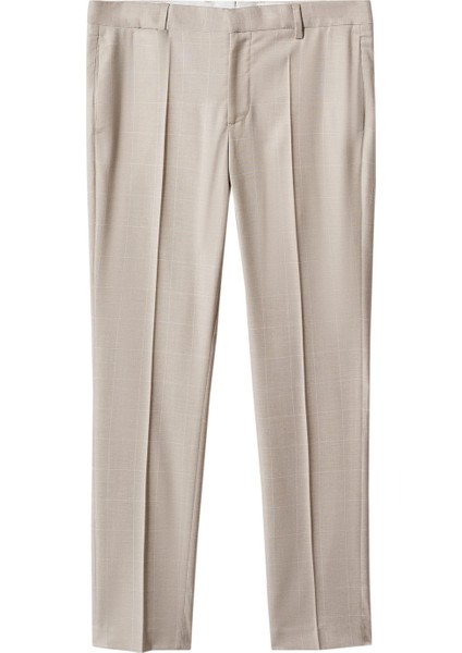 Süper Slim Fit Takım Elbise Pantolonu