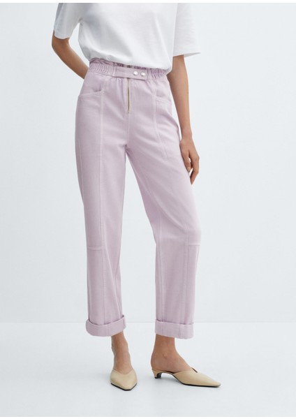 Elastik Belli Bol Paça Pantolon