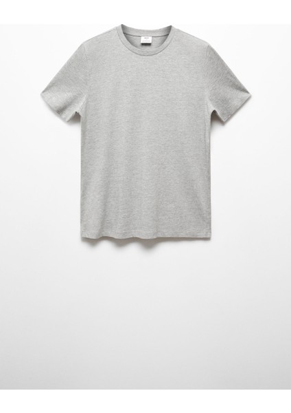 Man Basic Comfort Strech Pamuklu Tişört