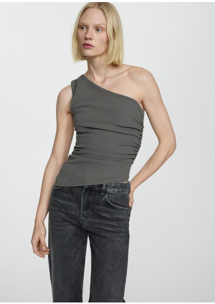 Orta Bel Mid-Rise Düz Paça Jean