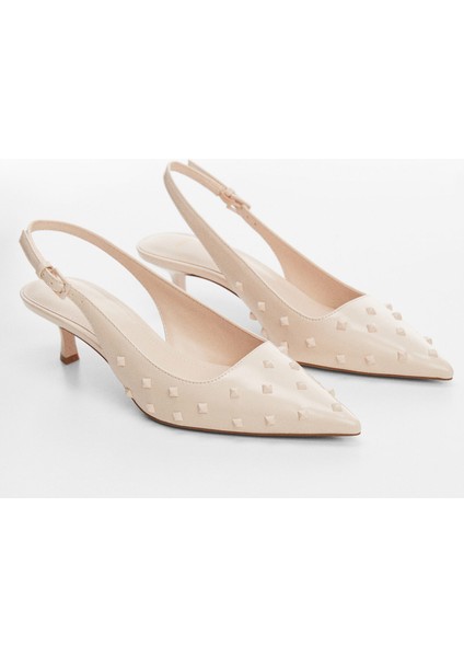 Çivili Slingback Ayakkabılar