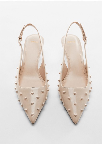 Çivili Slingback Ayakkabılar
