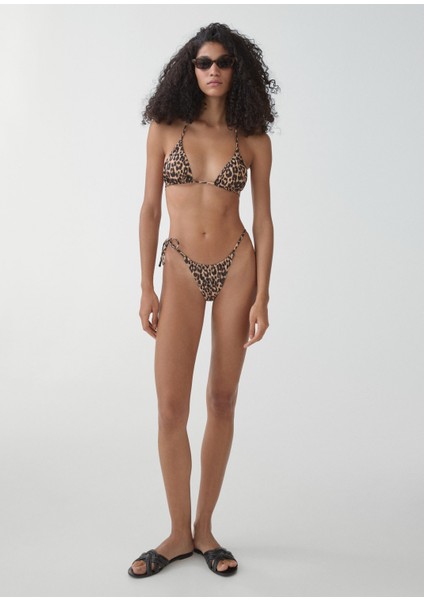 Leopar Bikini Üstü