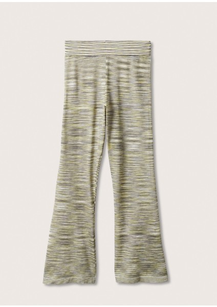 Geniş Paça Baskılı Pantolon